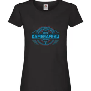 100 % Sicher: Kamerafrau | Kamera Damen Shirt Schwarz