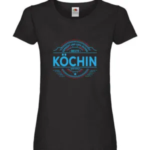 100 % Sicher: Köchin | Chefköchin | Chefkoch Damen Shirt Schwarz