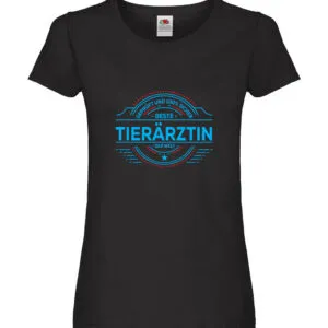 100 % Sicher: Tierärztin | Mediziner | Tiermedizin Damen Shirt Schwarz