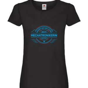 100 % Sicher: Mechatronikerin | KFZ | Werkstatt Damen Shirt Schwarz