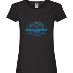 100 % Sicher: Rettungssanitäterin | Sanitäter Damen Shirt Schwarz