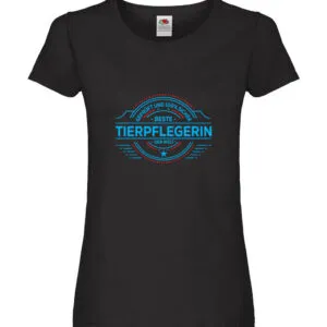 100 % Sicher: Tierpflegerin | Pflegeberuf | Tierheim Damen Shirt Schwarz
