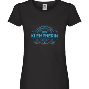 100 % Sicher: Klempnerin | Klempnerinnen Damen Shirt Schwarz