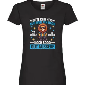 24 Jahre im Dienst | Arbeitsjubiläum | Arbeit Damen Shirt Schwarz