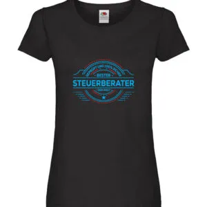 100 % Sicher: Steuerberater | Steuern Damen Shirt Schwarz