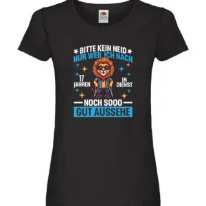 17 Jahre im Dienst | Arbeitsjubiläum | Arbeit Damen Shirt Schwarz