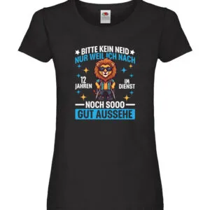 12 Jahre im Dienst | Arbeitsjubiläum | Arbeit Damen Shirt Schwarz