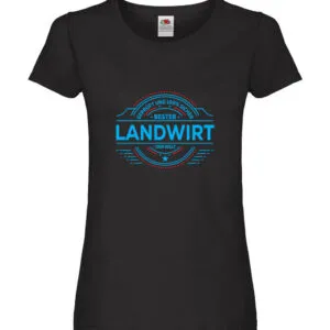 100 % Sicher: Landwirt | Bauer | Landwirtschaft Damen Shirt Schwarz