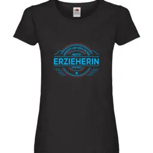 100 % Sicher: Erzieherin | Pädagogin | Schule Damen Shirt Schwarz
