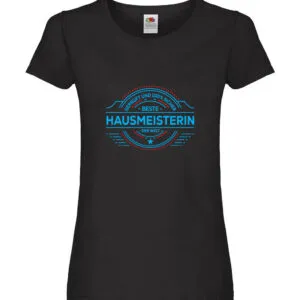 100 % Sicher: Hausmeisterin | Hauswart Damen Shirt Schwarz
