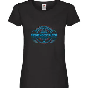 100 % Sicher: Mediengestalter | Medien Damen Shirt Schwarz