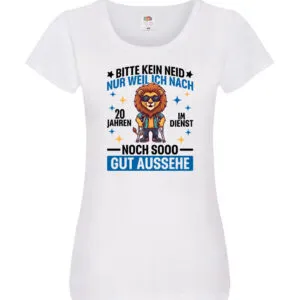 20 Jahre im Dienst | Arbeitsjubiläum | Arbeit Damen Shirt Weiß