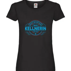 100 % Sicher: Kellnerin | Beruf kellnern | Bedienung Damen Shirt Schwarz