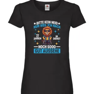 27 Jahre im Dienst | Arbeitsjubiläum | Arbeit v2 Damen Shirt Schwarz