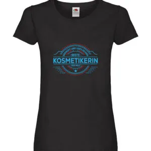 100 % Sicher: Kosmetikerin | Kosmetik | Stylistin Damen Shirt Schwarz