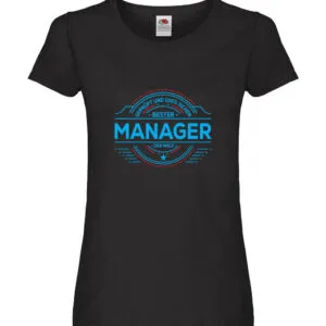 100 % Sicher: Manager | Management Damen Shirt Schwarz