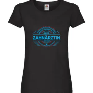 100 % Sicher: Zahnärztin | Zahnmedizin Beruf Damen Shirt Schwarz