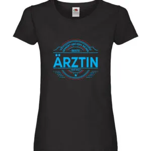 100 % Sicher: Ärztin | Medizin | Doktorin | Fachärztin Damen Shirt Schwarz