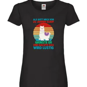 20. Geburtstag | 20 Jahre | Gut Schuf mich | Lama Damen Shirt Schwarz