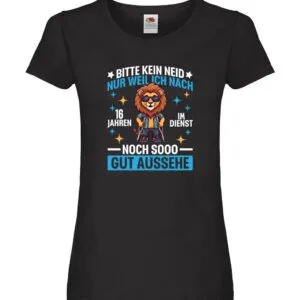 16 Jahre im Dienst | Arbeitsjubiläum | Arbeit Damen Shirt Schwarz