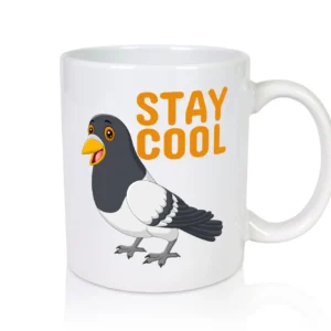 Stay Cool | coole Taube | Motiv Tasse | Jugendliche - Tasse Weiß - Kaffeetasse / Geschenk / Familie