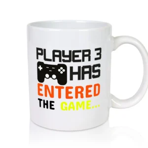 Player 3 | Schwangerschaft Tasse | Nachwuchs | Eltern - Tasse Weiß - Kaffeetasse / Geschenk / Familie