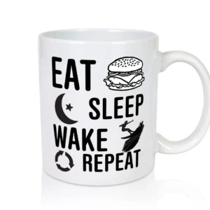 Wakeboard | Surfliebhaber | Surfer | Surferin - Tasse Weiß - Kaffeetasse / Geschenk / Familie