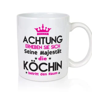 Seine Majestät Köchin | Chefköchin | Chefkoch - Tasse Weiß - Kaffeetasse / Geschenk / Familie