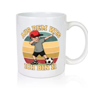 10. Geburtstag | 10 Jahre | Fußball Junge | Fußballer - Tasse Weiß - Kaffeetasse / Geschenk / Familie