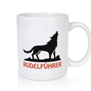 Rudelführer | Spruch | Wolf | Hundebesitzer | Hunde - Tasse Weiß - Kaffeetasse / Geschenk / Familie