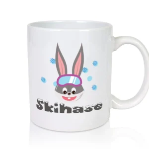 Skihase | Ski Fahren | Wintersport | Skifahrer - Tasse Weiß - Kaffeetasse / Geschenk / Familie