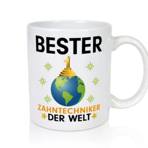 Welt BesterZahntechniker | Zahnmedizin - Tasse Weiß - Kaffeetasse / Geschenk / Familie