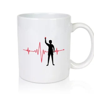 Schiedsrichter Herzschlag | Fußball Team | Verein - Tasse Weiß - Kaffeetasse / Geschenk / Familie