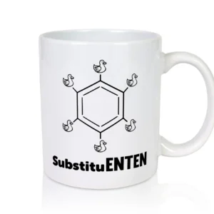 SubstituENTEN | Chemie | Wissenschaft | Science | Physik - Tasse Weiß - Kaffeetasse / Geschenk / Familie