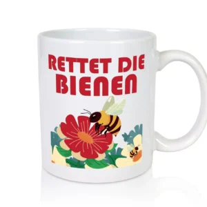 Rettet die Bieten | Bieten | Bienenliebhaber - Tasse Weiß - Kaffeetasse / Geschenk / Familie