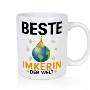 Welt Beste Imkerin | Imkerei - Tasse Weiß - Kaffeetasse / Geschenk / Familie