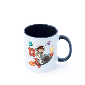 13. Geburtstag | 13 Jahre | Astronaut | Weltraum Farbige Tasse - Kaffeetasse / Geschenk / Familie