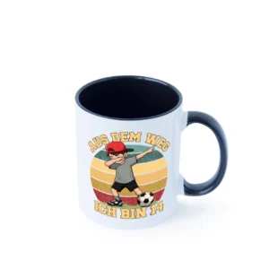 13. Geburtstag | 13 Jahre | Fußball Junge | Fußballer Farbige Tasse - Kaffeetasse / Geschenk / Familie